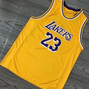 New Lakers New Season James Jersey No. 23 Embroidered Fan Jersey.